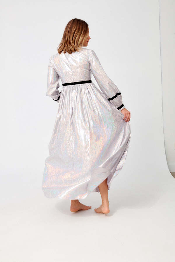 BATSHEVA Faye Dress - Lavender Holographic