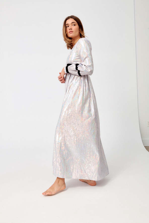 BATSHEVA Faye Dress - Lavender Holographic