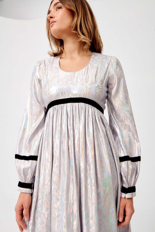 BATSHEVA Faye Dress - Lavender Holographic