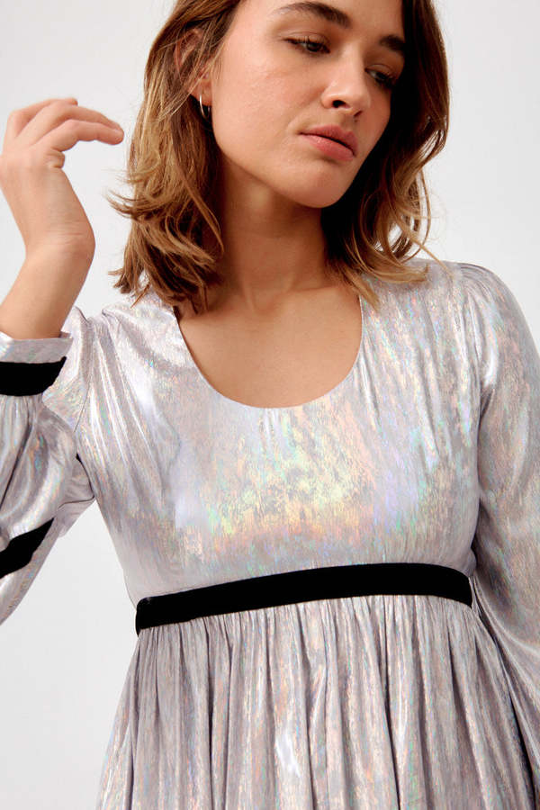 BATSHEVA Faye Dress - Lavender Holographic