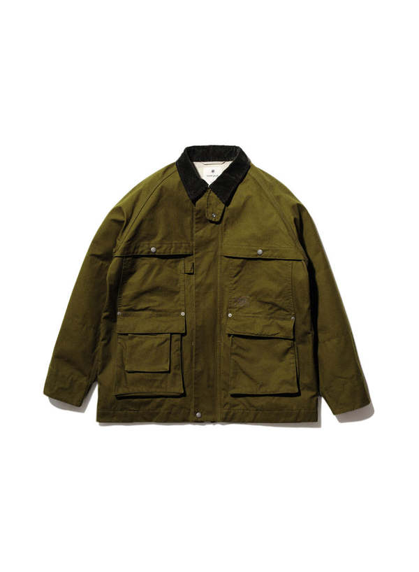 Sweat à capuche montagne Snow Peak TAKIBI camping Parker vert olive