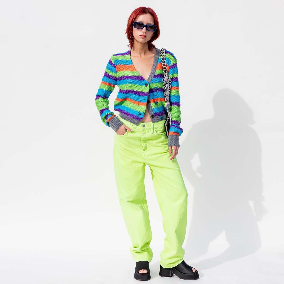 カーディガン Andersson Bell - ANDERSSON BELL MARTA STRIPE CARDIGAN ANDERSSON BELL Marta Stripe Cardigan - Blue Multi | Garmentory