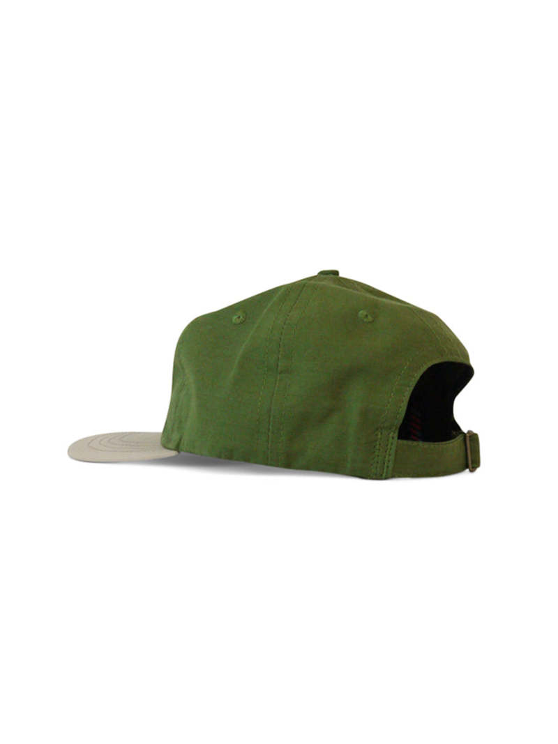 Lite Year 2 Tone Ripstop 6 Panel Cap - Olive/Sand