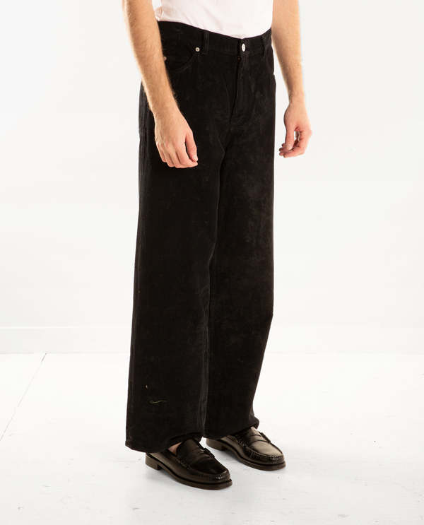 OUR LEGACY VastCut Black Coated Cord 48 Our Legacy - Vast Cut Dark