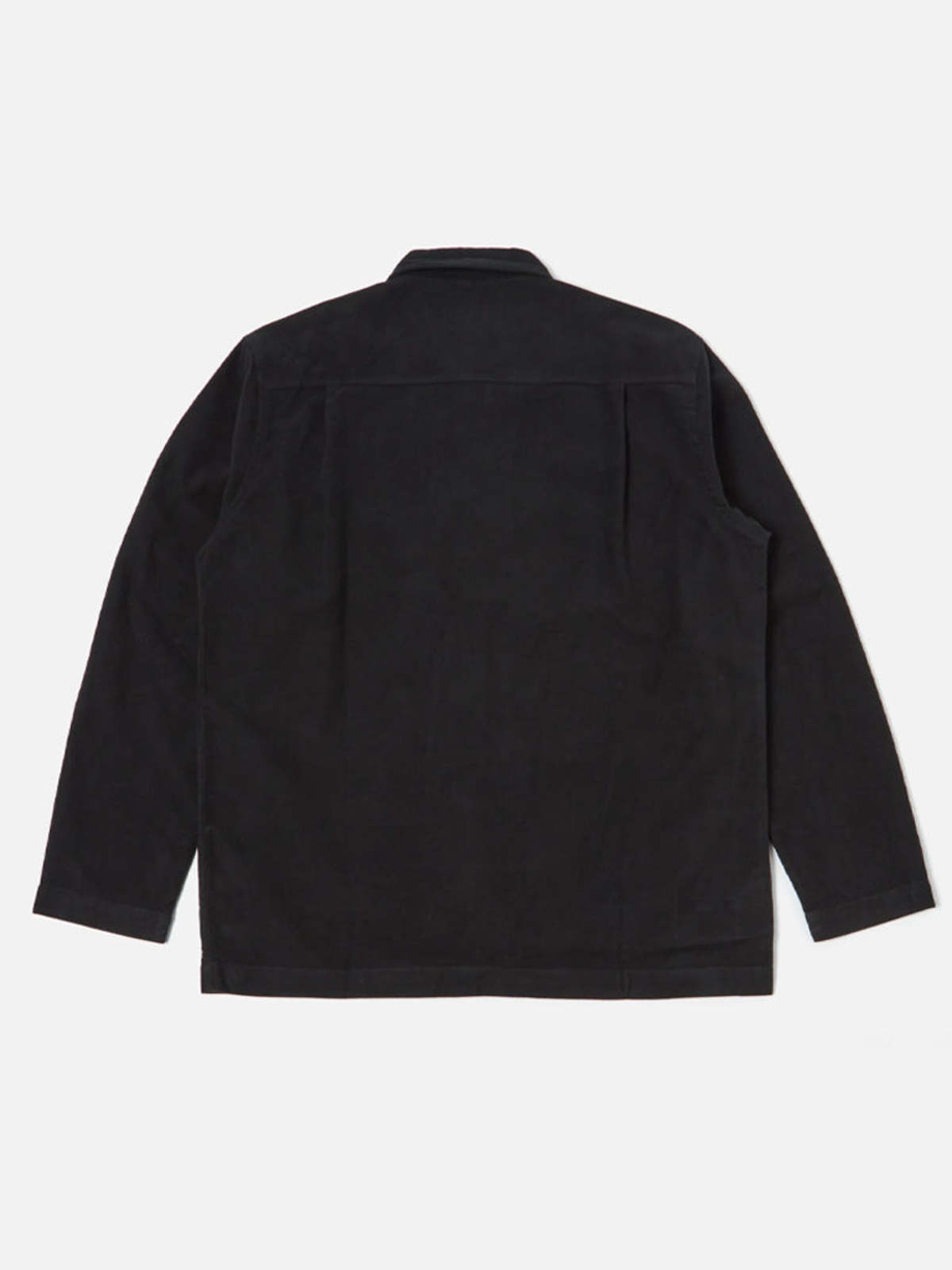 Universal Works Easy Overshirt Black Moleskin Garmentory