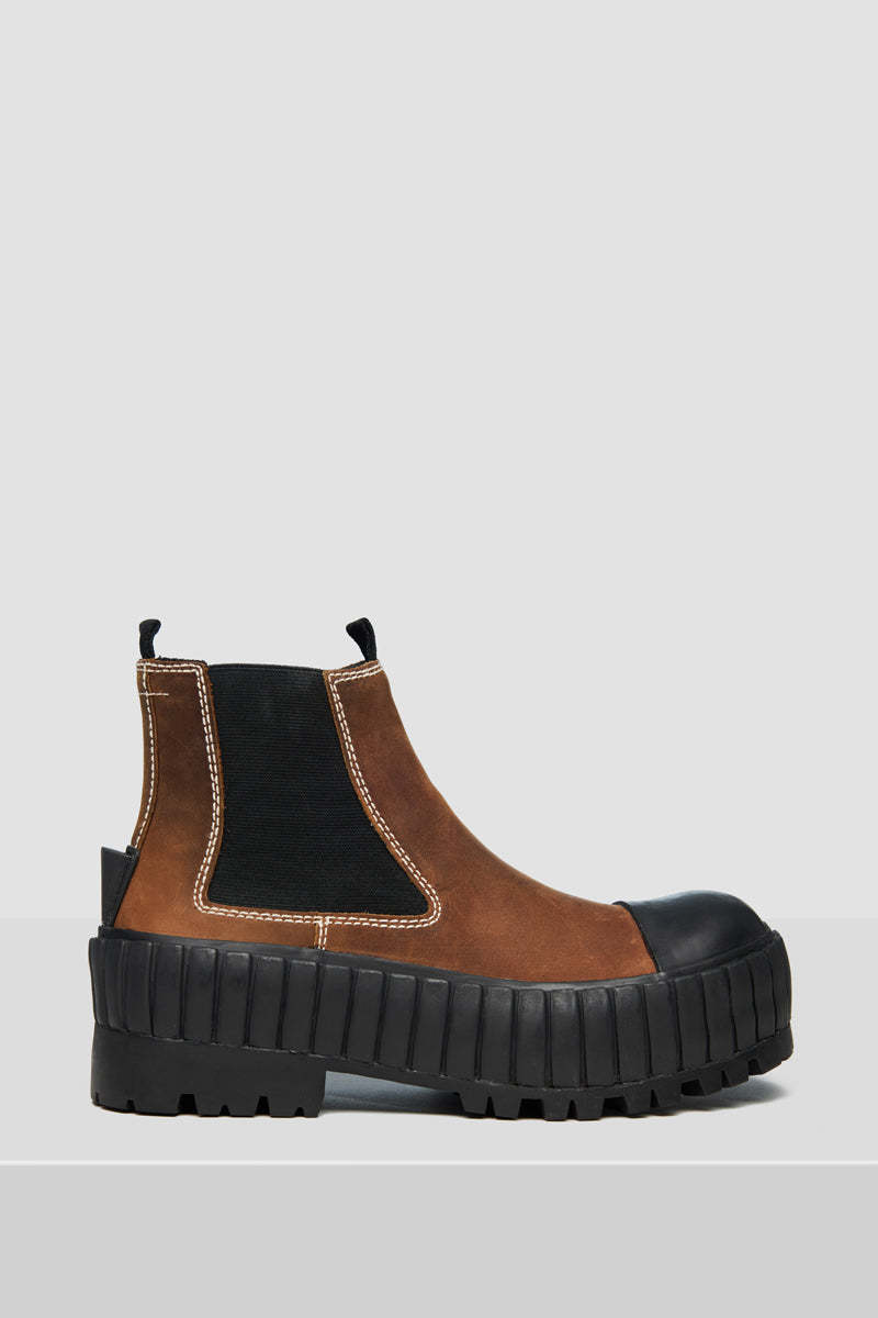 MM6 MAISON MARGIELA Chunky ankle boots - Coffee brown
