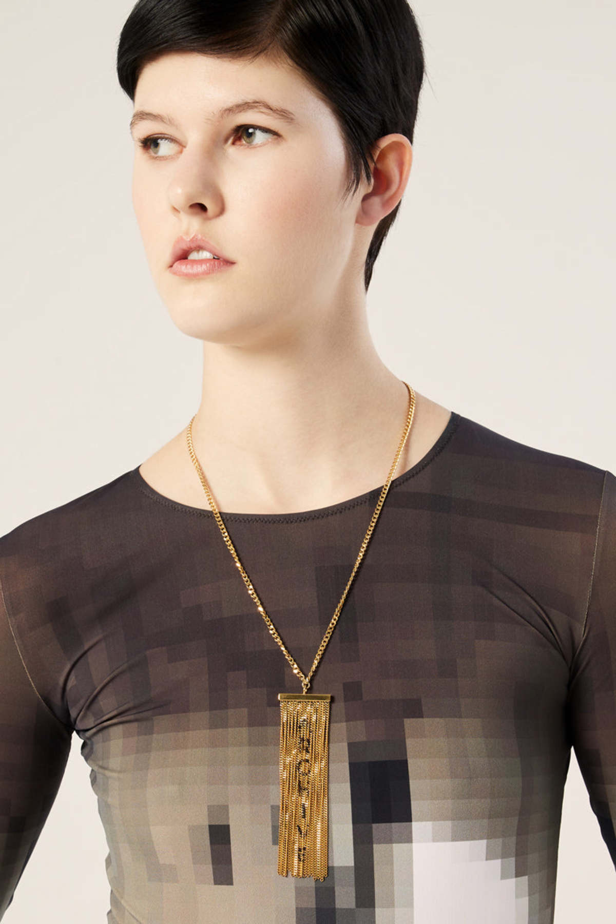 MM6 MAISON MARGIELA Fringe pendant necklace - METAL | Garmentory