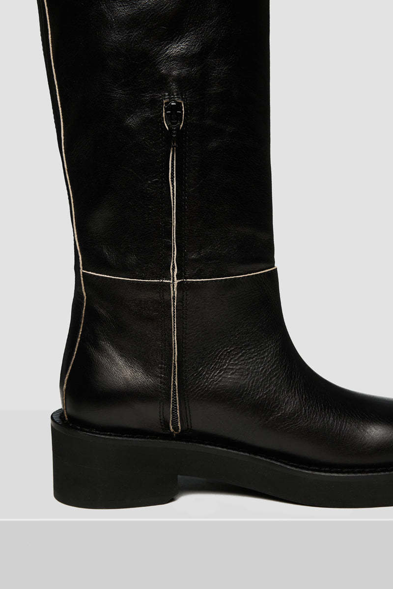 MM6 MAISON MARGIELA Knee length block heel boots - Black