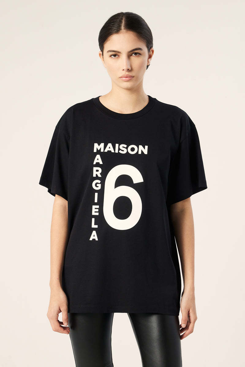 MAISON MARGIELA ロゴプリント フィットコットンTシャツ