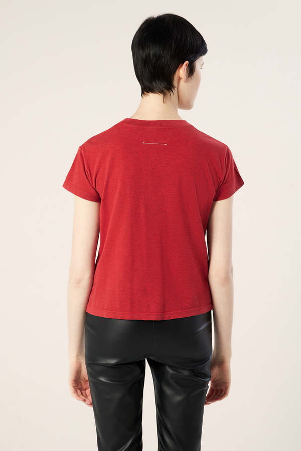 MM6 MAISON MARGIELA Logo print T-shirt - Red | Garmentory