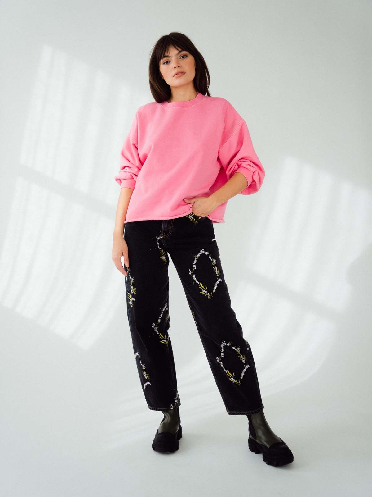 パンツ GANNI Embroidery Denim Stary GANNI Embroidery Denim Stary| COLOGNESE 1882