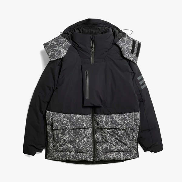新品 定価4.6万円 TERREX × AND WANDER ジャケット Adidas Terrex x and wander Xploric Down Jacket in Black adidas