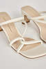 "INTENTIONALLY __________." Willow Heeled Sandal - Cream - Thumbnail 4