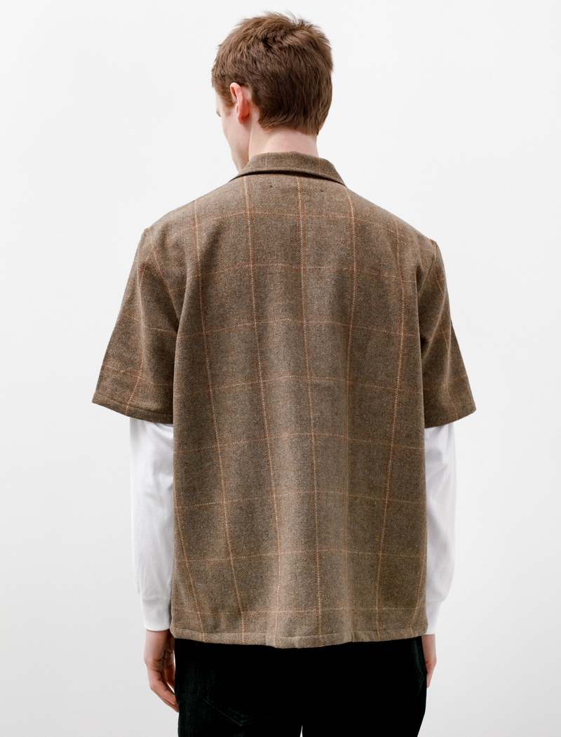 Our Legacy Elder Shirt Short Sleeve Check Country Wool