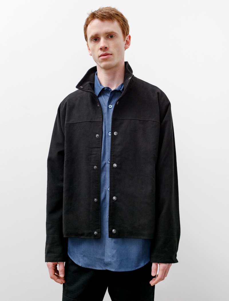 ARPENTEUR アーペントル ブラックモールスキン ワークジャケット Arpenteur Mens Evo Brushed Moleskin - Black | Garmentory
