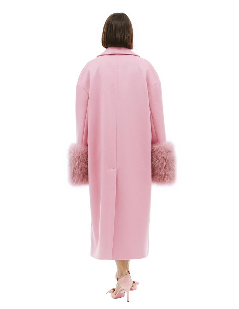 Blumarine Wool fur coat - Pink | Garmentory