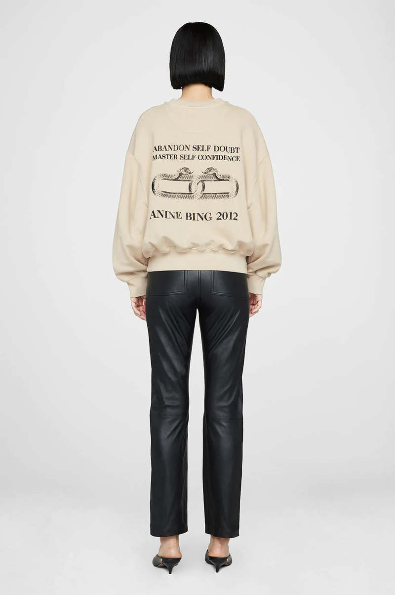 Anine Bing Leo Sweatshirt Serpent/Sand Garmentory