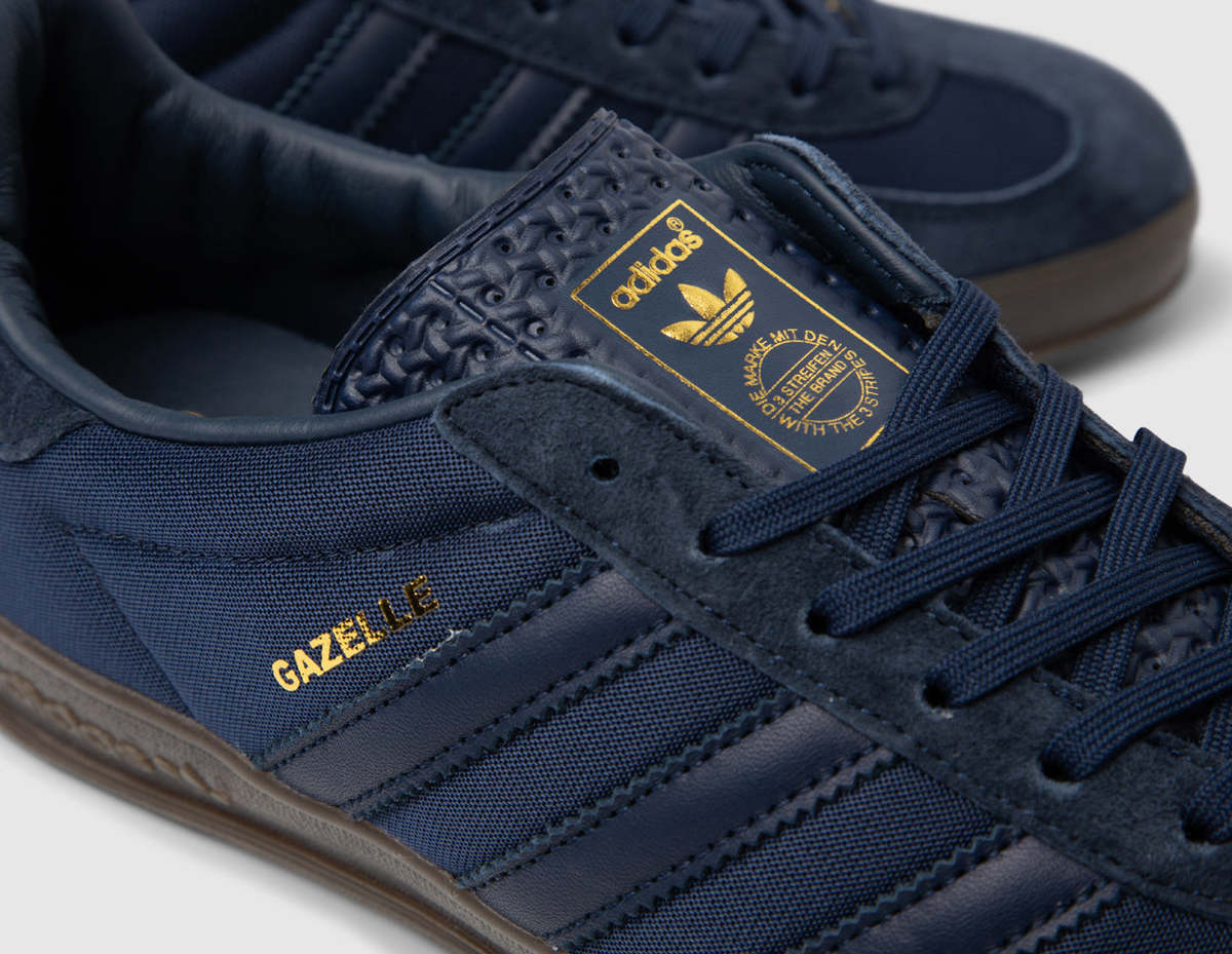 adidas gazelle silver green womens Gazelle Indoor Trainers in Shadow Navy | adidas Originals main image 0