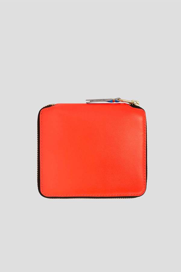 Comme des Garçons Super Fluo Neon Zip-Around Wallet | Garmentory