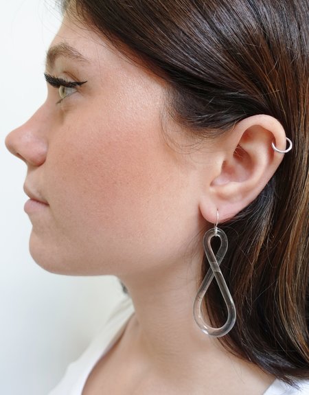 JANE D'ARENSBOURG MEDIUM OVAL ネックレス JANE D\u0027ARENSBOURG STERLING CIRCLE OVAL - CLEAR GLASS | Garmentory