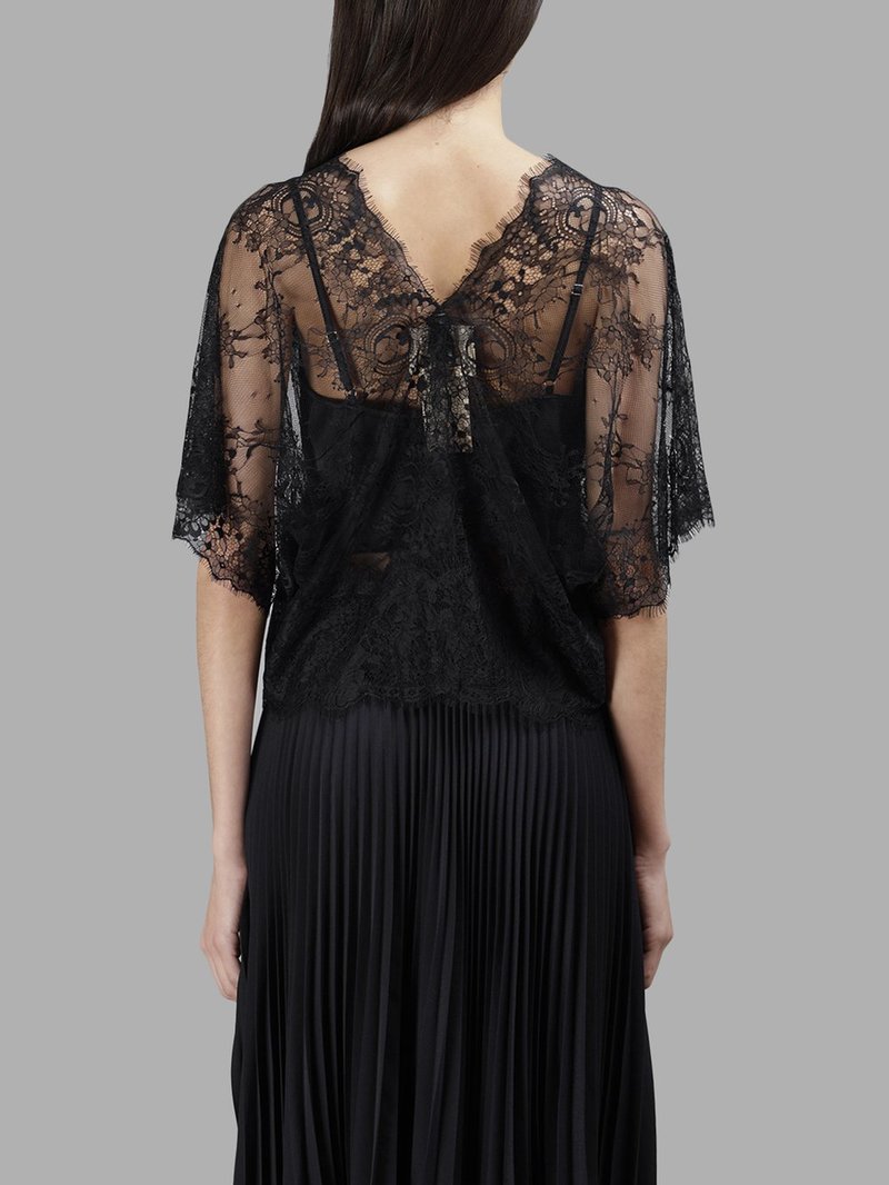 Loyd Ford Lace Top with Cami - Black | Garmentory