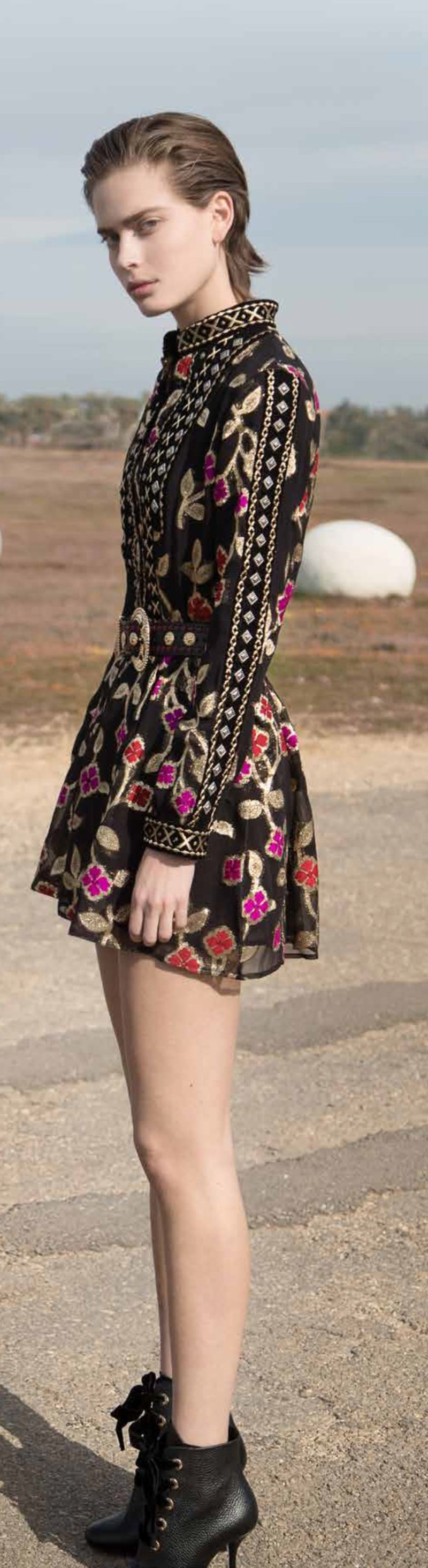 dodo bar or mini dress Dodo Bar Or, Ska velvet minidress, Women, Black, US 2, Dresses, Materialmix