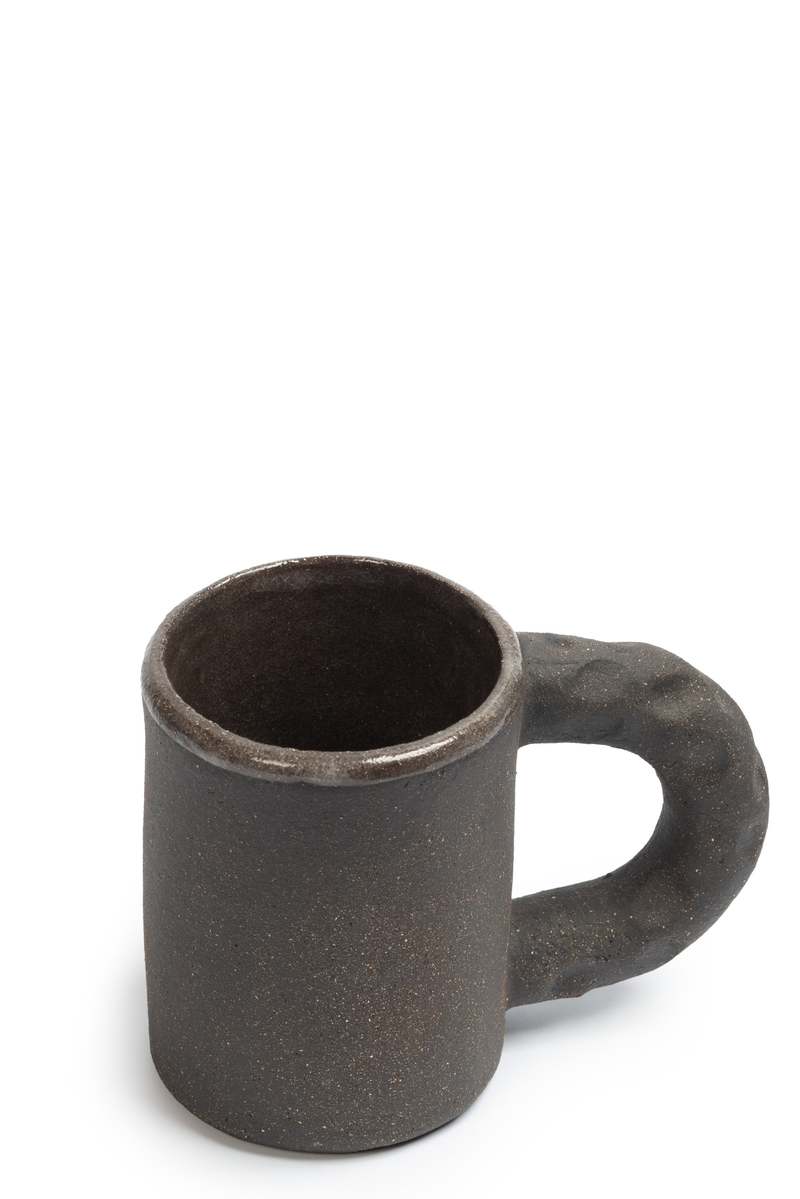 Olivia Fiddes Squeezed Mug - Black