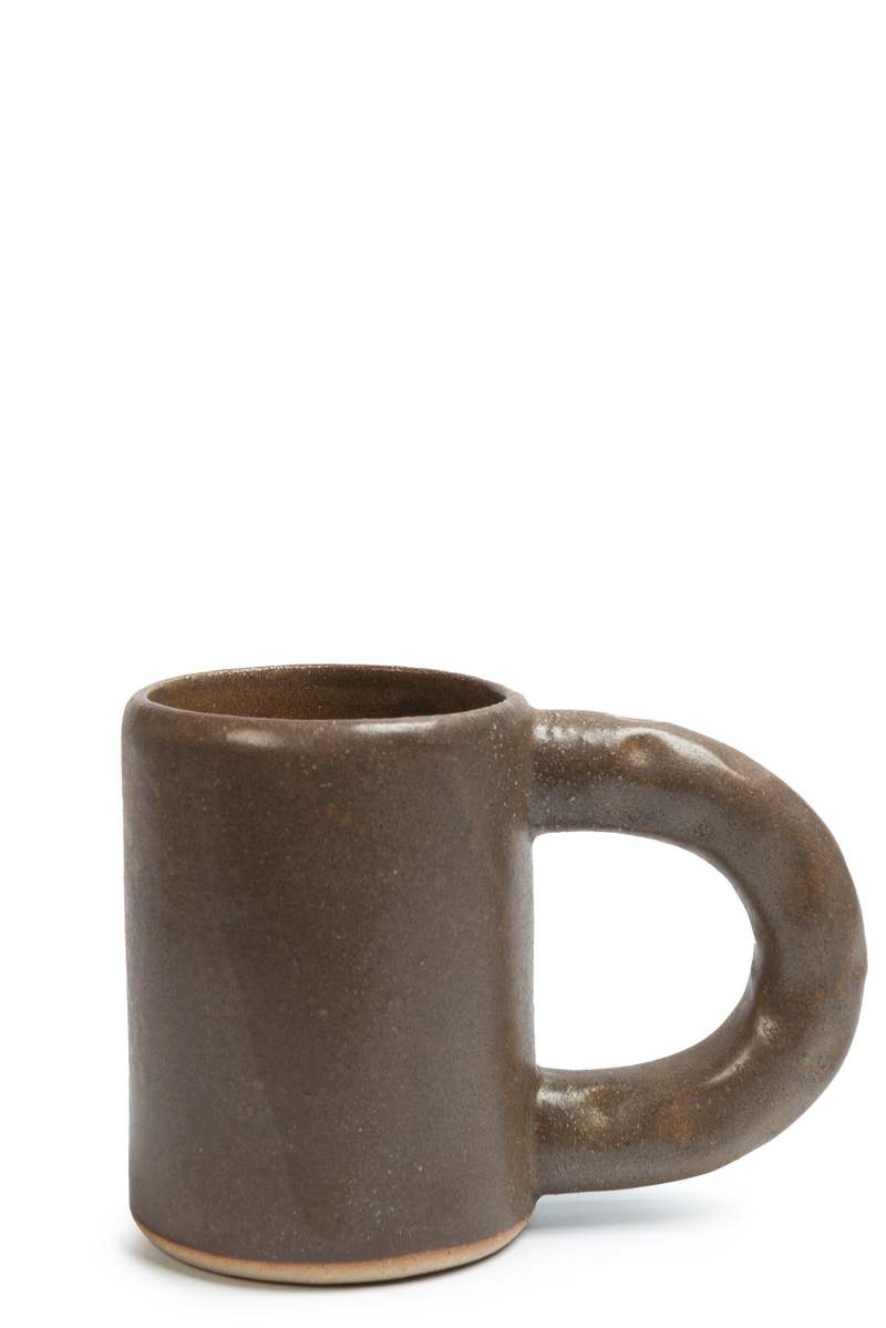 Olivia Fiddes Squeezed Mug - Brown Olivia Fiddes Squeezed Mug - Brown