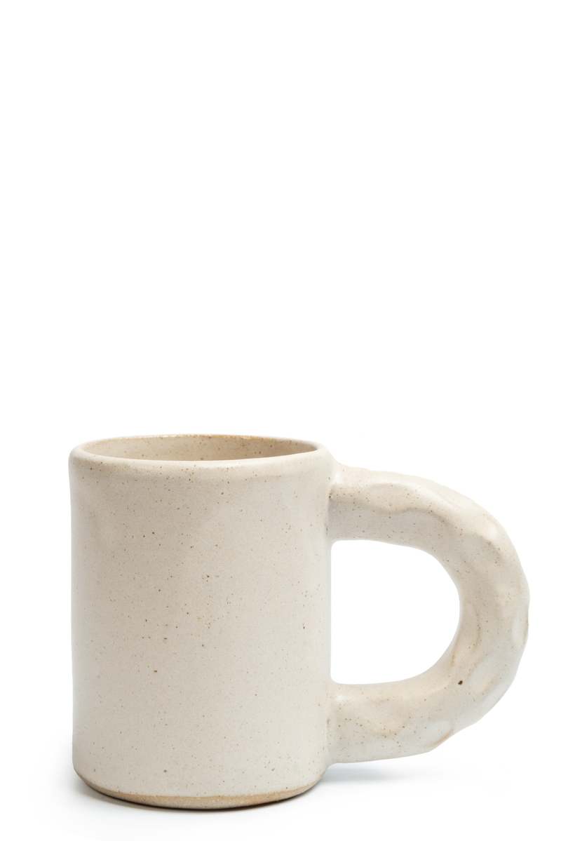 Olivia Fiddes Squeezed Mug - Cream Olivia Fiddes Squeezed Mug - Cream