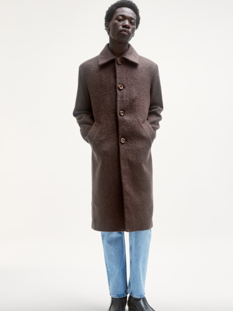 ジャケット・アウター SEFR BROWN MOHAIR ESCO COAT Esco Coat in Brown Mohair – SVRN