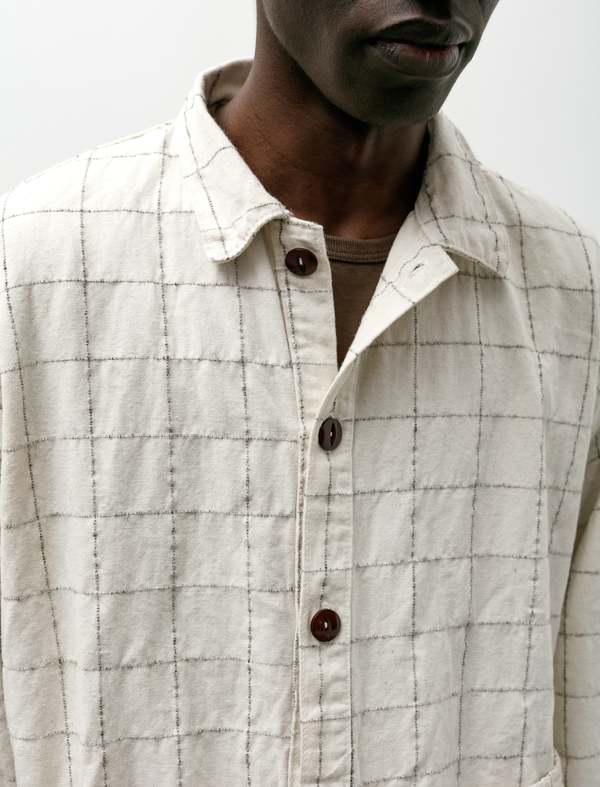 Tender 452 Bridge Pocket Square Tail Shirt - Herdwick Check
