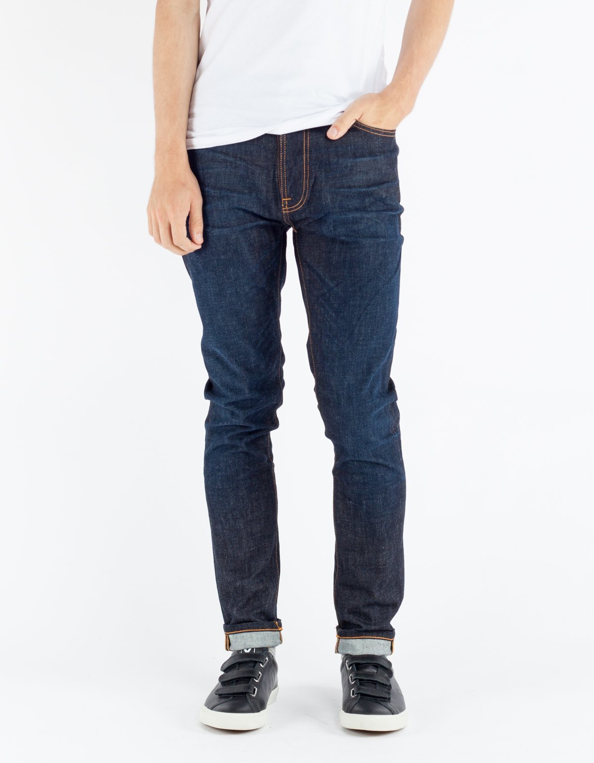 Denim Brute Knut Dry Navy Comfort Brute Knut Selvage Nudie Brute - Main Image