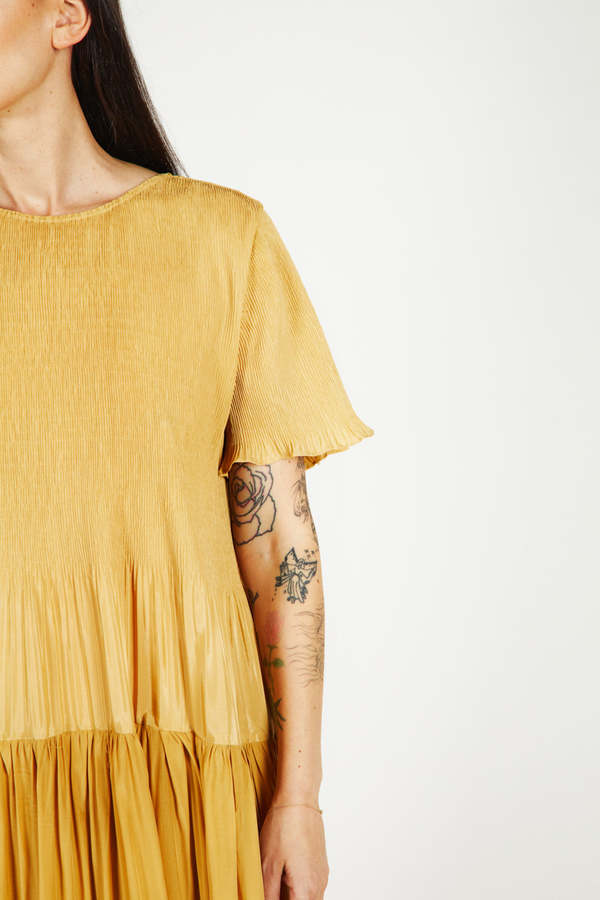 "INTENTIONALLY __________." Anderson Dress - Yellow