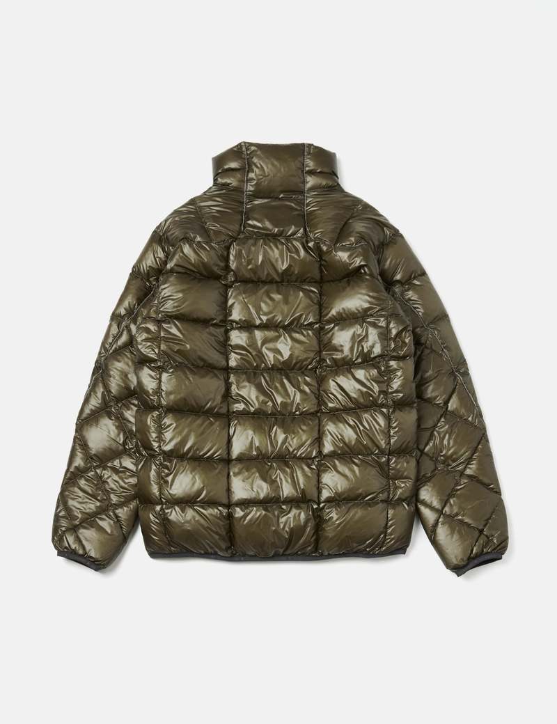 And Wander Diamond Stitch Down Jacket - Khaki Brown | Garmentory