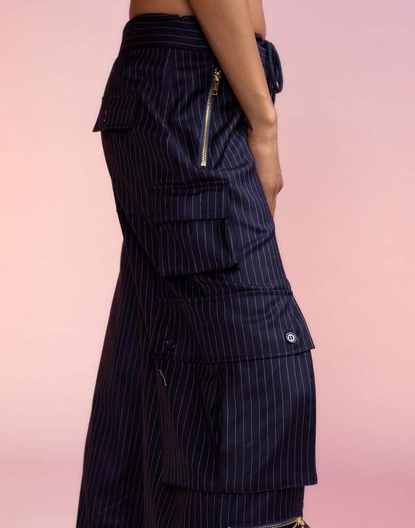 cynthia rowley silk dress pants pinstripe Cynthia Rowley Pinstripe Cargo Women Pants