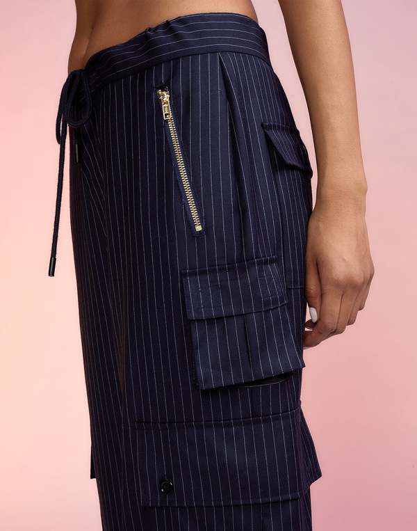 cynthia rowley silk dress pants pinstripe Cynthia Rowley Oversized Double Breasted Vest