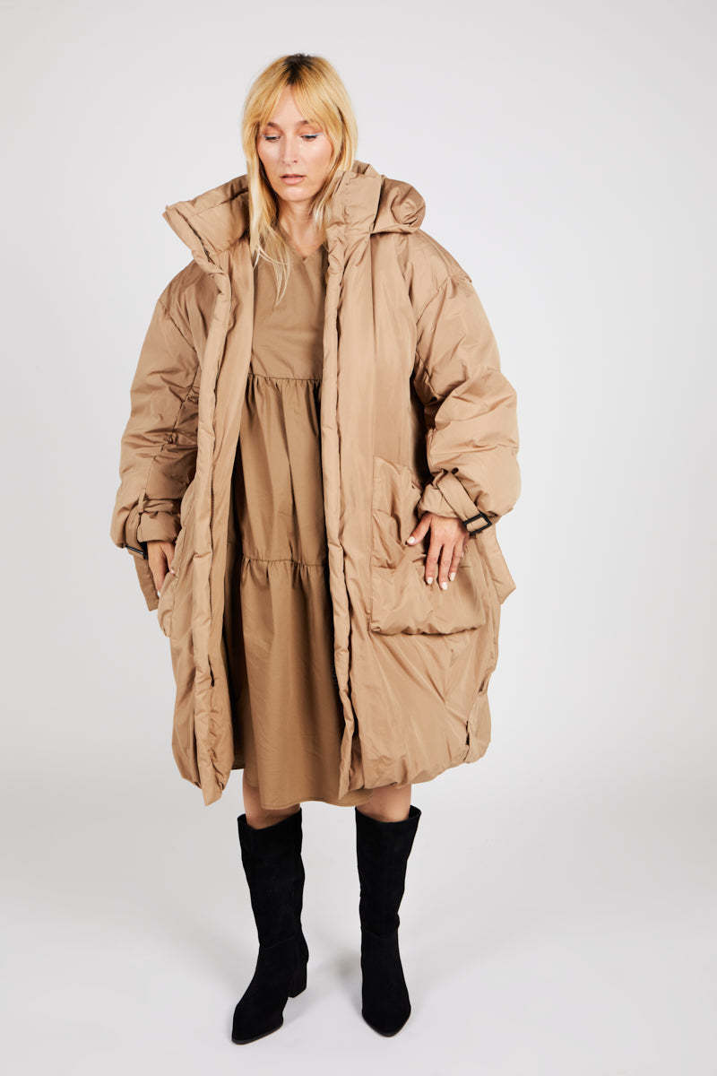 "INTENTIONALLY __________." Juneau Coat - Wheat