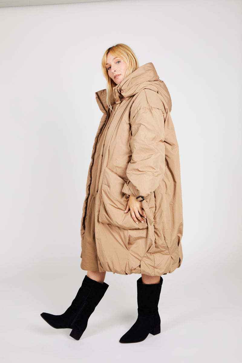 "INTENTIONALLY __________." Juneau Coat - Wheat