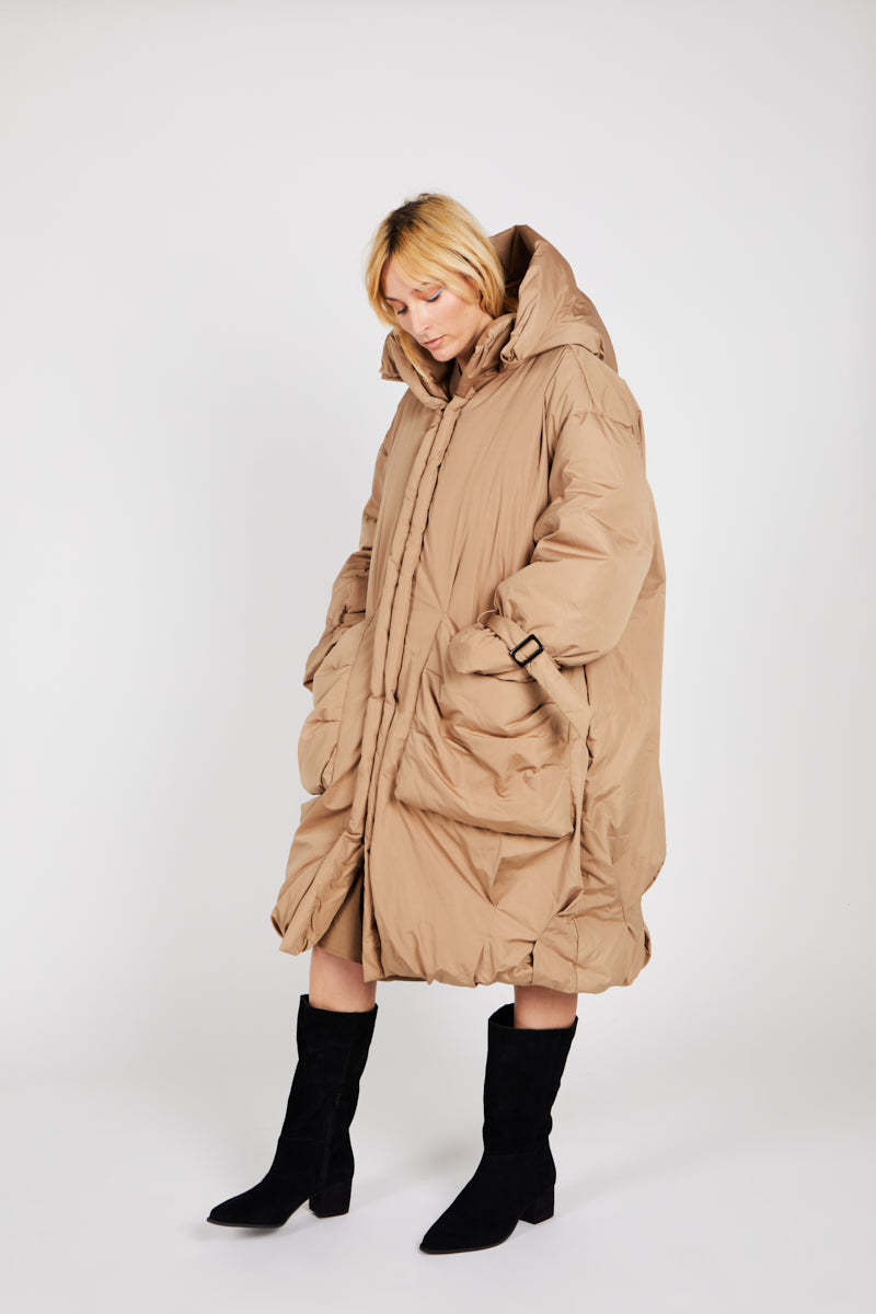 "INTENTIONALLY __________." Juneau Coat - Wheat