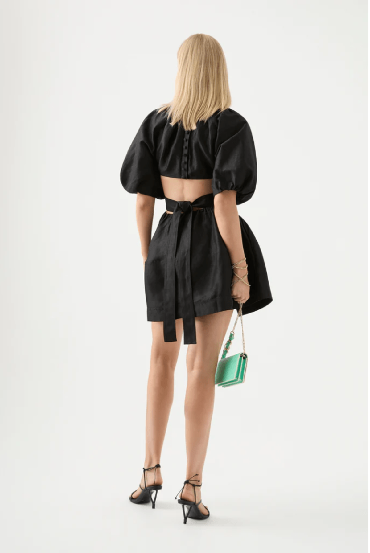 Aje Mimosa Cut Out Mini Dress - Black Aje Mimosa Cut Out Mini Dress - Black