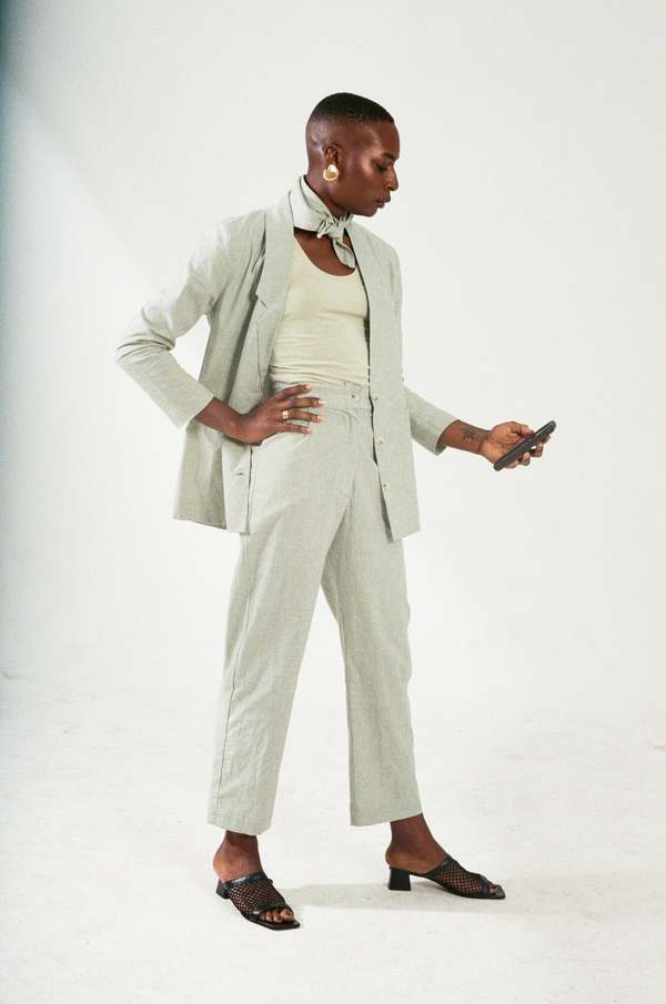 SELVA / NEGRA linen flo pant 