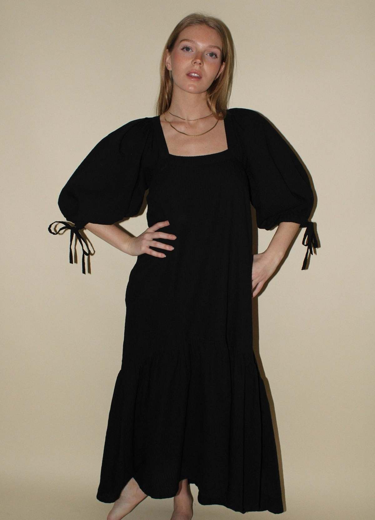 Rue Stiic Lyra Maxi Dress - Black - Image 4 of 7