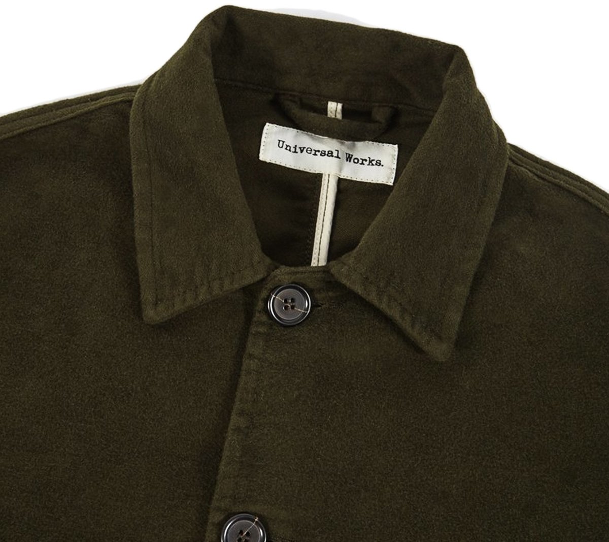 Universal Works Bakers Jacket Olive Moleskin Garmentory