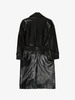 Costume National Elongated Leather Coat - Black - Thumbnail 2