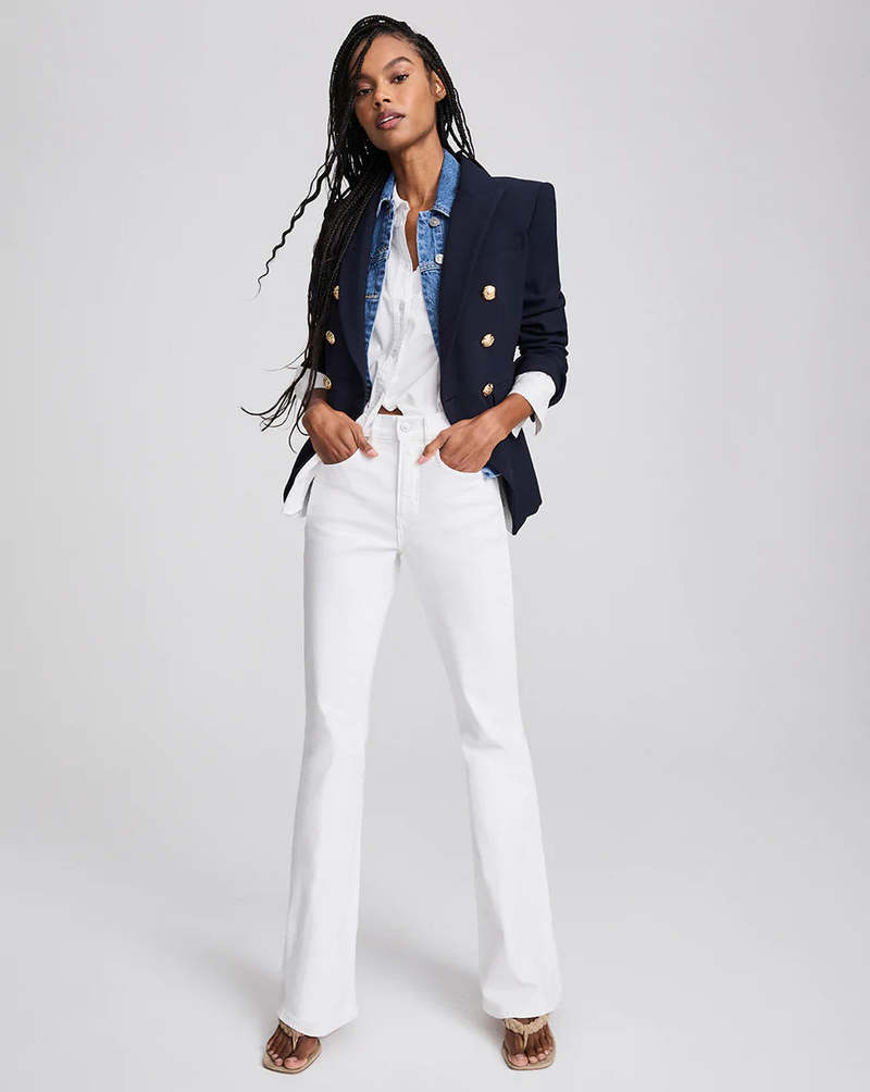 Veronica Beard Miller Dickey Jacket Silver Buttons