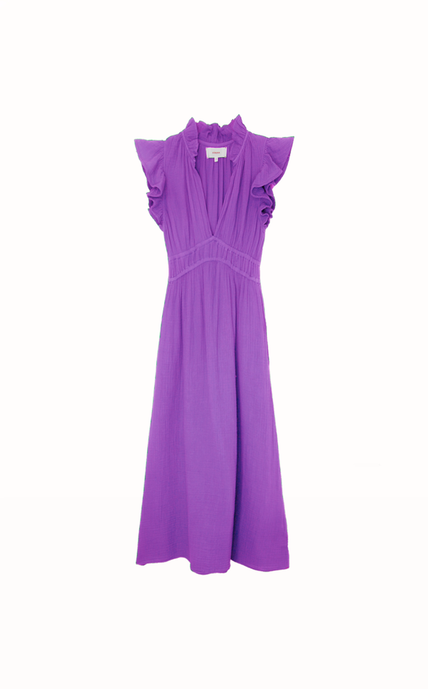 Xirena Peony Gauze Dress Plum Garmentory