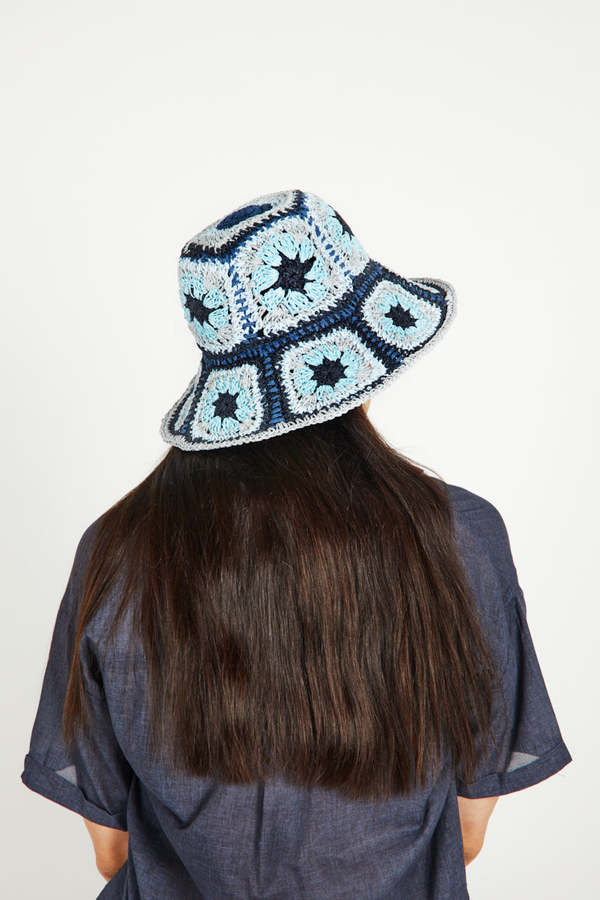 WYETH AGNES hat - BLUE MULTI | Garmentory