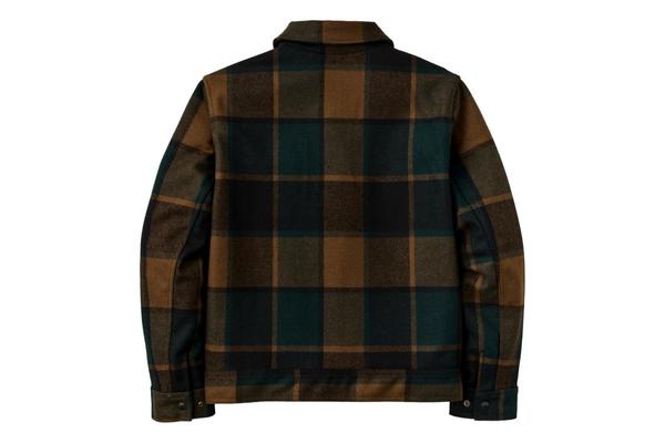 Filson Mackinaw Wool Work Jacket - Pine/Black Plaid | Garmentory