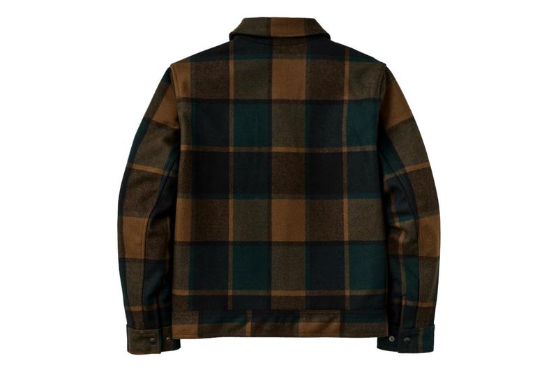 Filson Mackinaw Wool Work Jacket - Pine/Black Plaid | Garmentory