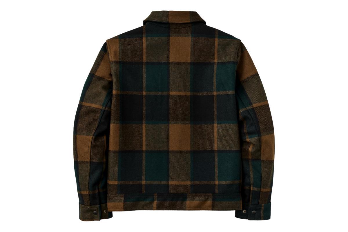 Filson Mackinaw Wool Work Jacket - Pine/Black Plaid | Garmentory